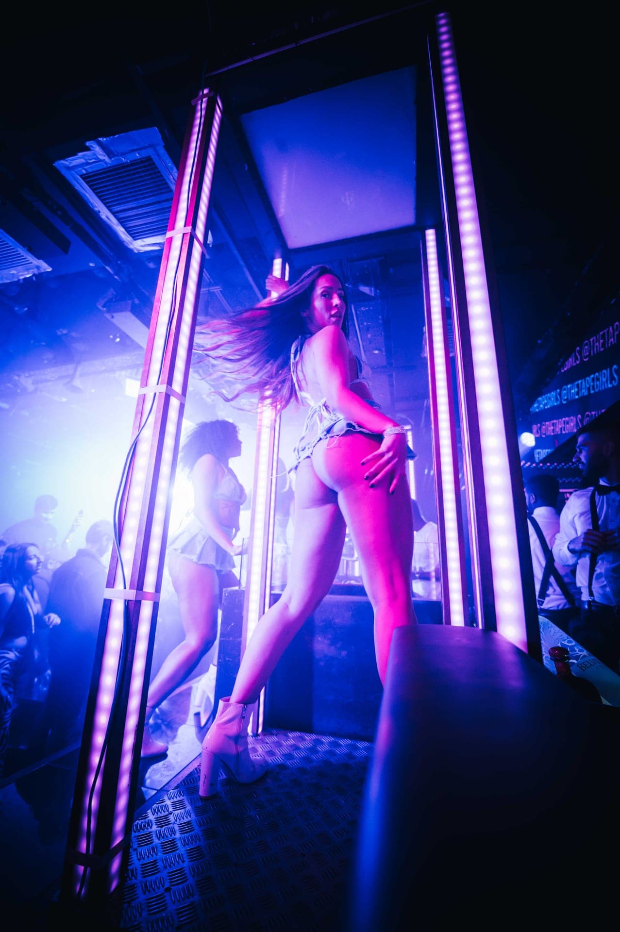 VIP table service at a London nightclub
