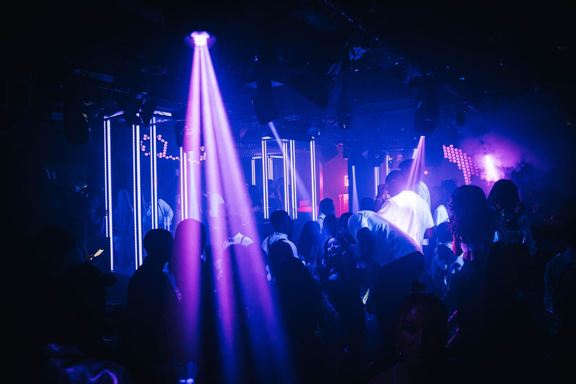 Luxury nightclubs in London's Mayfair district with premium VIP interiors